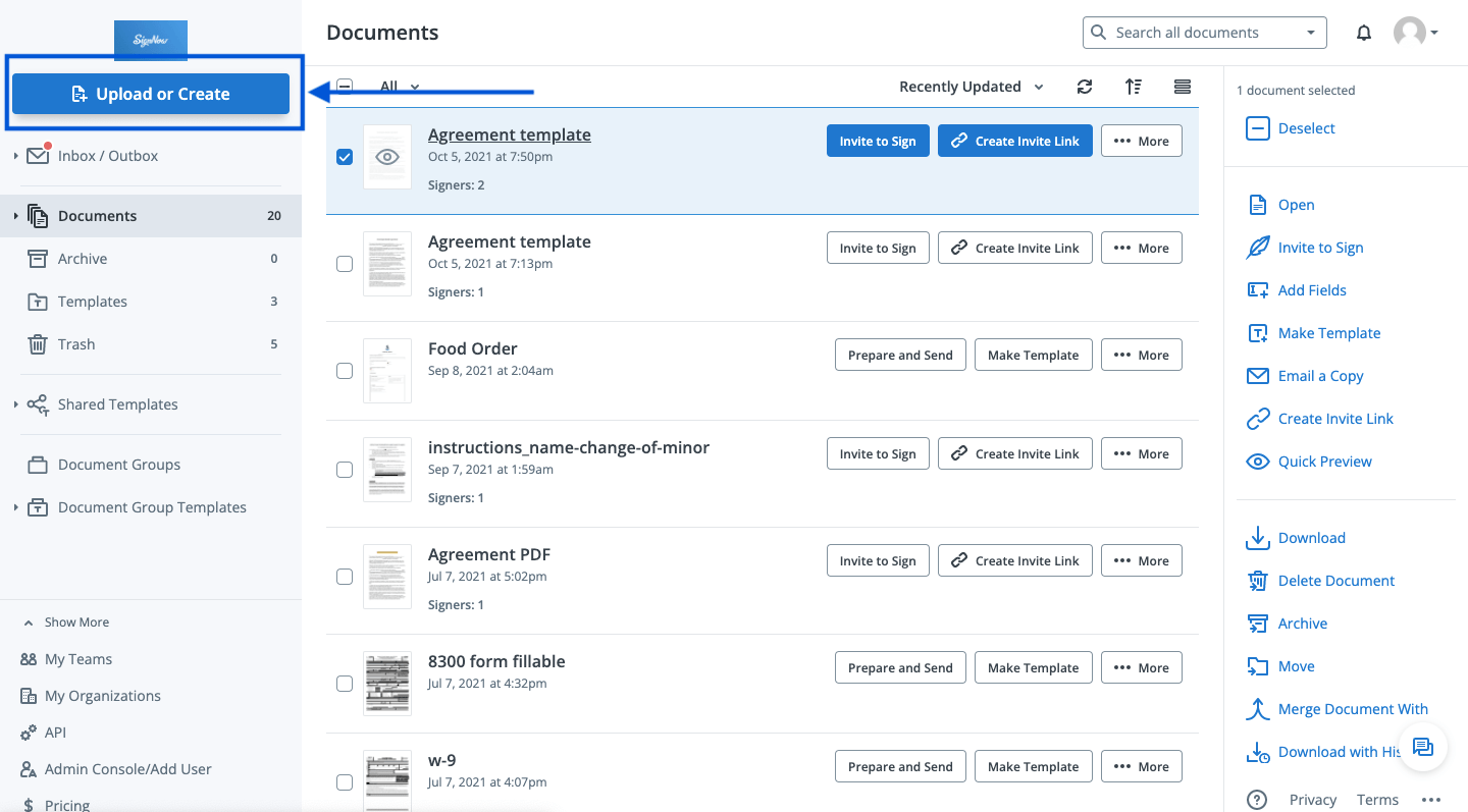 Upload a document Upload a document