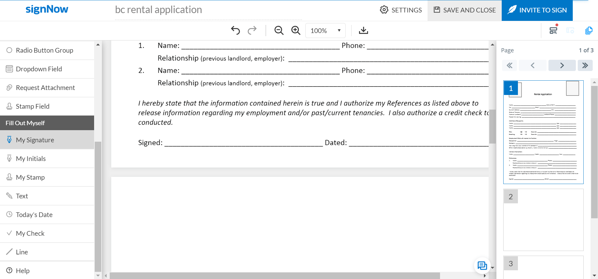 Creating an eSignature Creating an eSignature