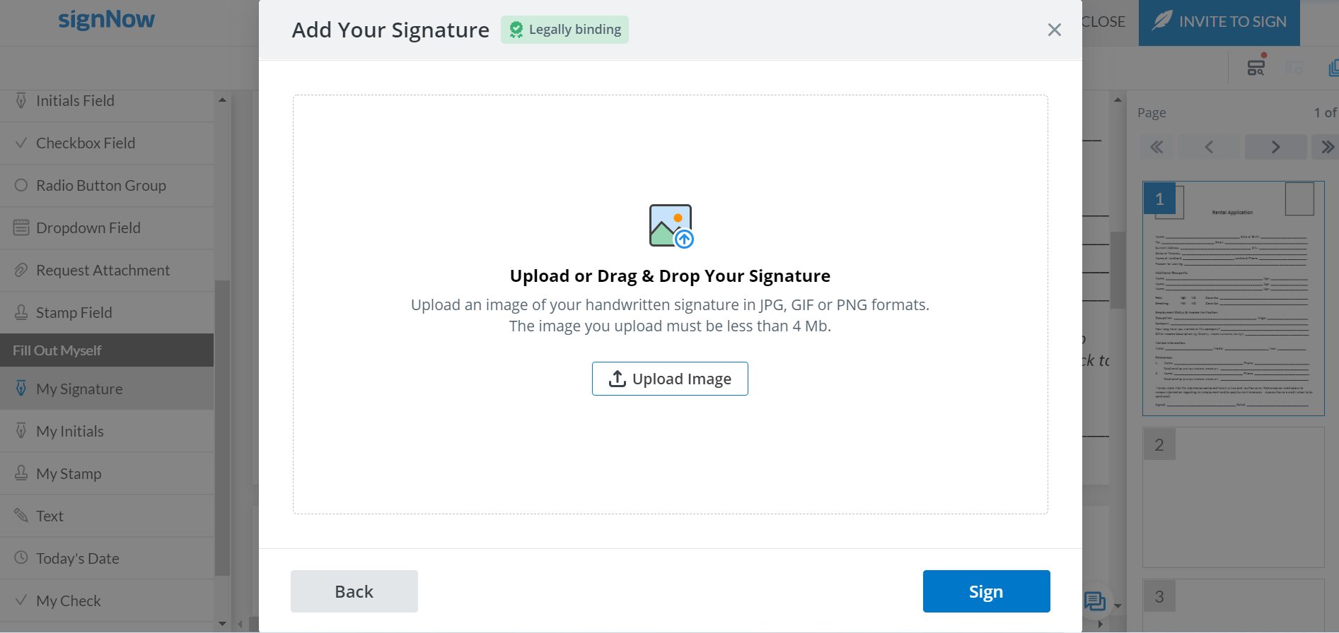 Create a handwritten signature in a digital format Create a handwritten signature in a digital format